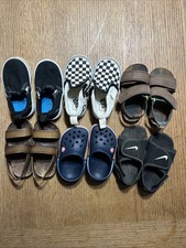 Lot of Boys Shoes Size 4/5 toddler - Vans, Nike Crocs,Sandals