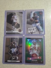 Justin Fields 2021 Prizm Draft Pick Crusade Prizm Rookie 2021 Playoff Rookie...
