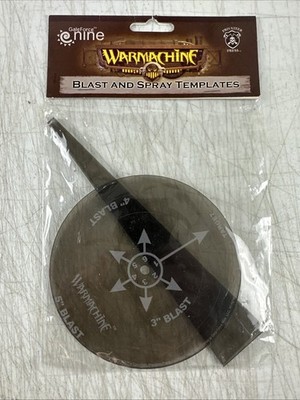 PRIVATEER PRESS WARMACHINE BLAST AND SPRAY TEMPLATES