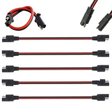 5 Pack 12 Gauge 2 Pin Quick Disconnect Audiopipe Polarized Wire Harness, 12 Inch