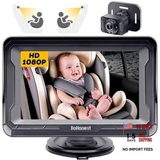 Baby Car Camera HD 1080P: Rear Facing Car Baby Monitor Clear Image Crystal
