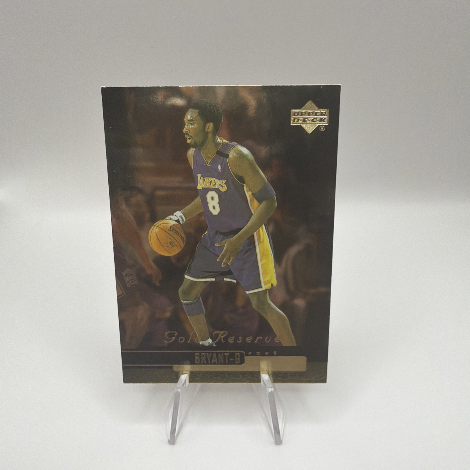 2000 Upper Deck Kobe Bryant Gold Reserve Checklist #238 Los Angeles Lakers Card 