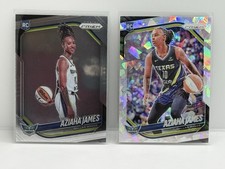 2025 Panini Prizm WNBA Aziaha James RCs Ice & Image Variation Dallas Wings