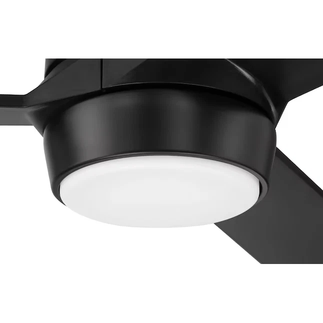 Ventilador de techo LED inteligente de 3 aspas moderno hecho a mano de 60" para interior/exterior Foto 4 de 4