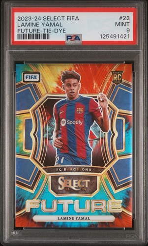 Lamine Yamal [Tie-Dye] #22 2023 Panini Select FIFA Future card