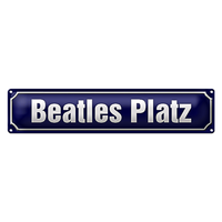 Blechschild StraßEnschild 46X10Cm Beatles Platz Hamburg Dekoration