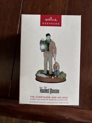 2025 Hallmark Ornament THE CARETAKER AND HIS DOG Disney Haunted Mansion - NIB