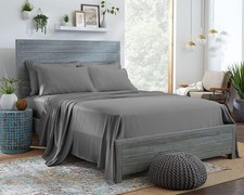 100 Organic Eucalyptus Bed Sheets King Size 4 Piece Set, Tencel Lyocell, Silky
