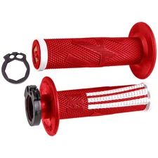 Odi V2 Emig Pro MX Lock-On Grips Red/White For Honda CRF250F 2019-2025