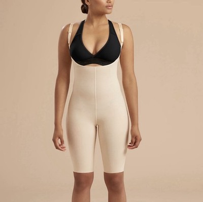 Marena Recovery Compression Girdle high back Women s Nude Sz M medium Pull On