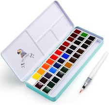 MeiLiang Watercolor Paint Set, 36 Vivid 1 Count Pack of 36 , 36 Colors