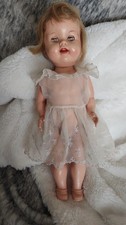 RODDY Hard Plastic Walking Doll With Turning Head and Sleeping Eyes Mouth Open