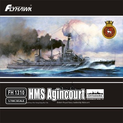 Flyhawk FH1310 1/700 SCALE HMS Agincourt 2019 warship model kit new