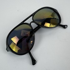 Vintage 70s Retro Hip Hop Style Scratched Lens EYE GLASSES Black Eyeglasses