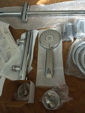 Thermostatic Mixer Bar Shower with Slide Rail Kit & Hands