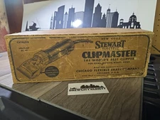 ANTIQUE- SUNBEAM- STEWART ELECTRIC CLIPMASTER-MODEL 51-2   ORIGINAL BOX-