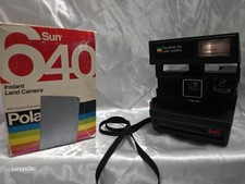 Polaroid Sun 640 Instant Land Camera 600 Series w Original Box Untested Vintage