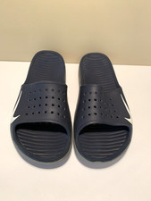 Nike Benassi Solarsoft Men's Size 12 Slides Sandals Navy Blue Rare 386163