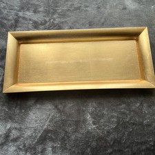 Gold Melamine Tray 7 X16 with Lip. Used But VGC In Great Condition for Age