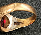 Old 14K Yellow Gold  Ruby Ring  Sz 8  12.4 gram melt value 971.00 — photo 7