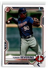 2021 Bowman Prospects Yunior Severino RC 1st Bowman Minnesota Twins #BP-140