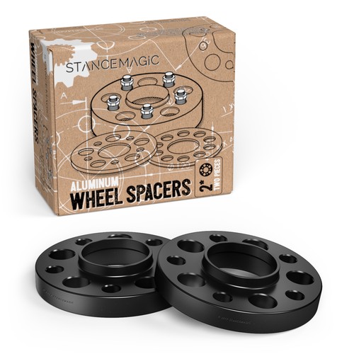2pc 15mm Black Hubcentric Wheel Spacers with Lip | 5x112 | 66.6mm 66.56mm Bore