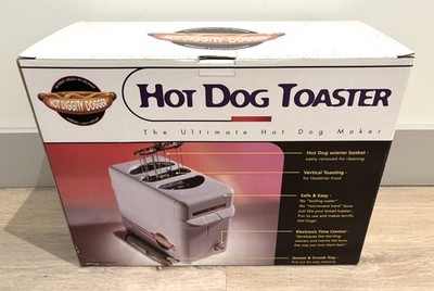 Hot Diggity Dogger Toasts 2 Hot Dogs + Warms 2 Buns - New In Box, Untested  