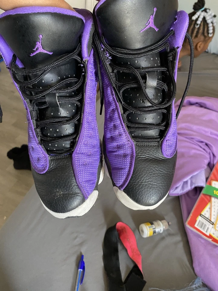 Размер 6,5 (PS) - Jordan 13 ретро средний фиолетовый Venom 2023 - Изображение 2 из 3