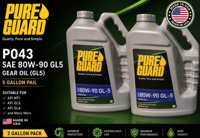 PUREGUARD   SAE 80W-90 Gear Oil  GL5 API MT1   (2 GALLON PACK)