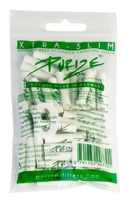 PURIZE  Aktivkohlefilter XTRA Slim ø 5,9mm Keramikkappen Rolling Eindrehfilter