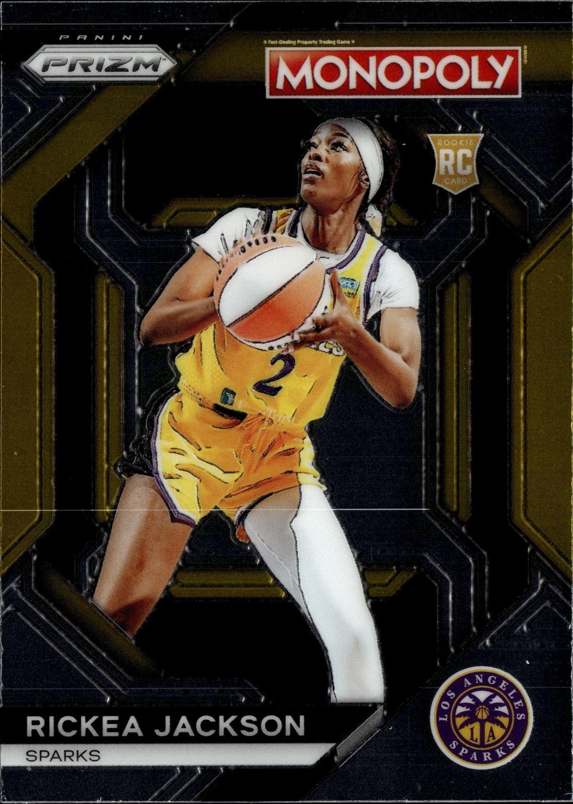 2024 Panini Prizm Monopoly WNBA All-Star Rickea Jackson Card #WNBA25