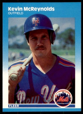 1987 Fleer Update Glossy Kevin McReynolds . New York Mets #U-78