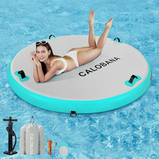 Water Hammock Inflatable round Floating Ring, Lake Floats Raft Island Inflatable
