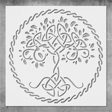 Twined Tree of Life Wall Art Reusable Stencil - StencilAir