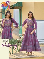 3XL 46” Size 16 Indian Ladies Rayon Long Kurti Bollywood Dress SS38