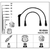 ZüNdleitungssatz FüR Saab 9000 2.0 2.3 84 Bis 98 NGK B204L Original
