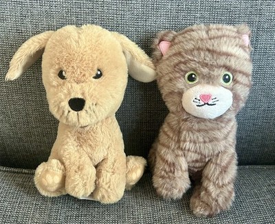 Aldi Little Town Timeless Toys Welpe Hund & Katze Stofftiere Plüschtiere. 7''
