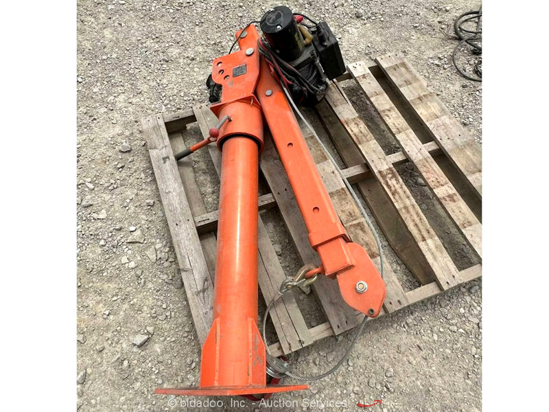 Vevor HXCZDJ-02 2200lb Utility Truck Crane Electric Winch Hoist 12V DC bidadoo