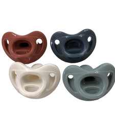 NUK Comfy Orthodontic Pacifiers, 4-PACK Neutral Colors 0-6 Months NEW OPEN PKG.