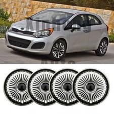 For Kia Rio 02-24 16 4pcs Hubcaps Wheel Rim Cover Hub Caps Fits R16 Steel Wheel