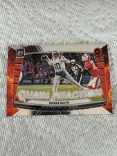 2025 Panini Donruss Optic Drake Maye Chain Reaction football card