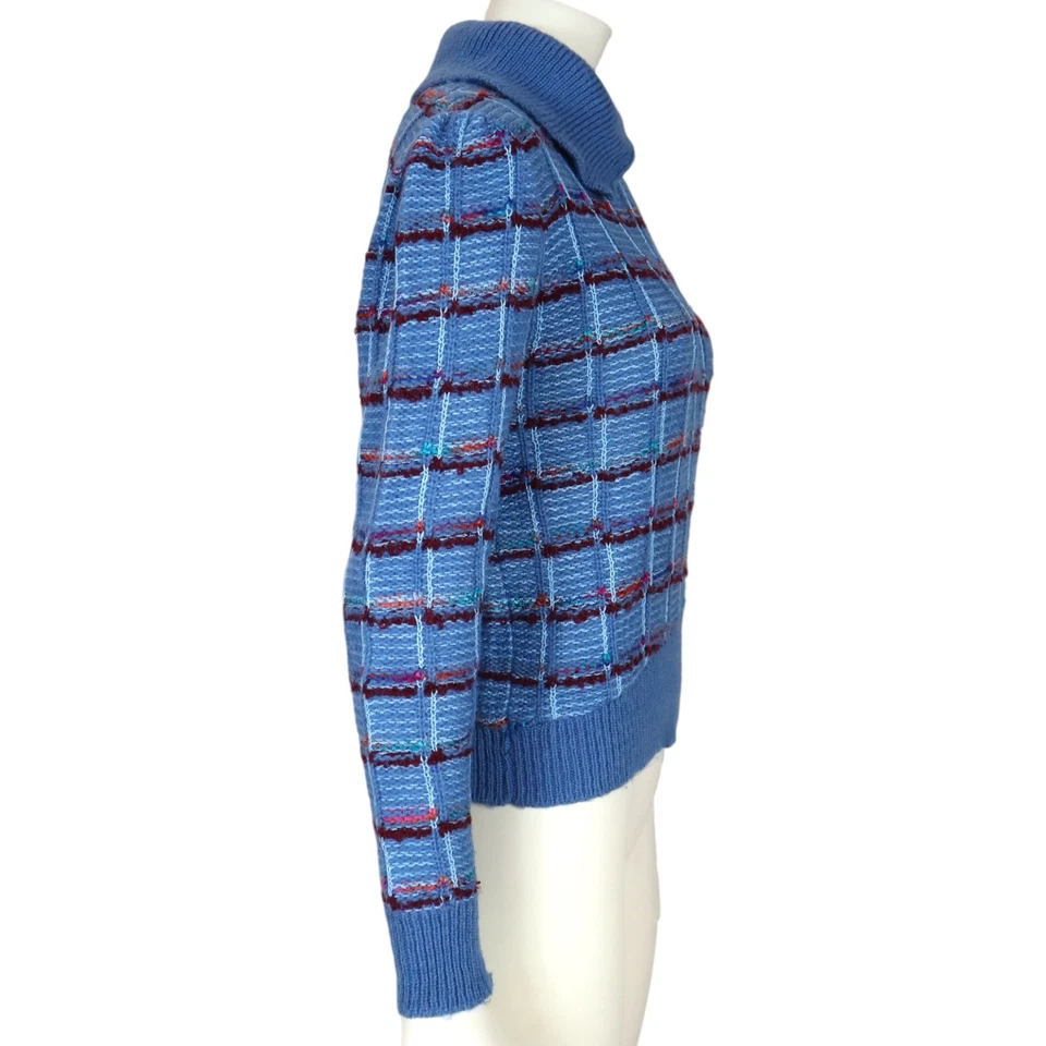 Винтажный Jean для Joseph Le Bon шерсти Mohair свитер в полоску 1970-х женщин средний - Изображение 4 из 4