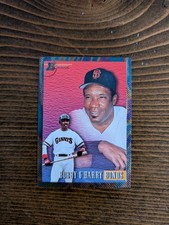 1993 Bowman Bobby And Barry Bonds Father and Son Rainbow Foil #702. SF Giants. 