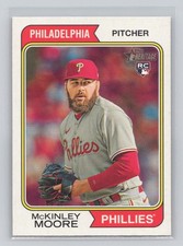 McKinley Moore 2023 Topps Heritage High Number Baseball #524 Phillies Rookie RC