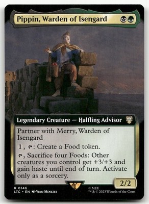 Pippin, Warden of Isengard (Extended Art) #146 NM Lord of the Rings Magic MTG