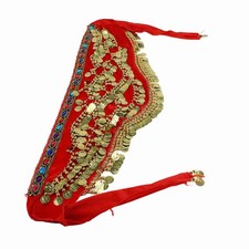 Écharpe De Danse Du Ventre Avec Pompon Artificiel Taille Unique Pour Ceinture De