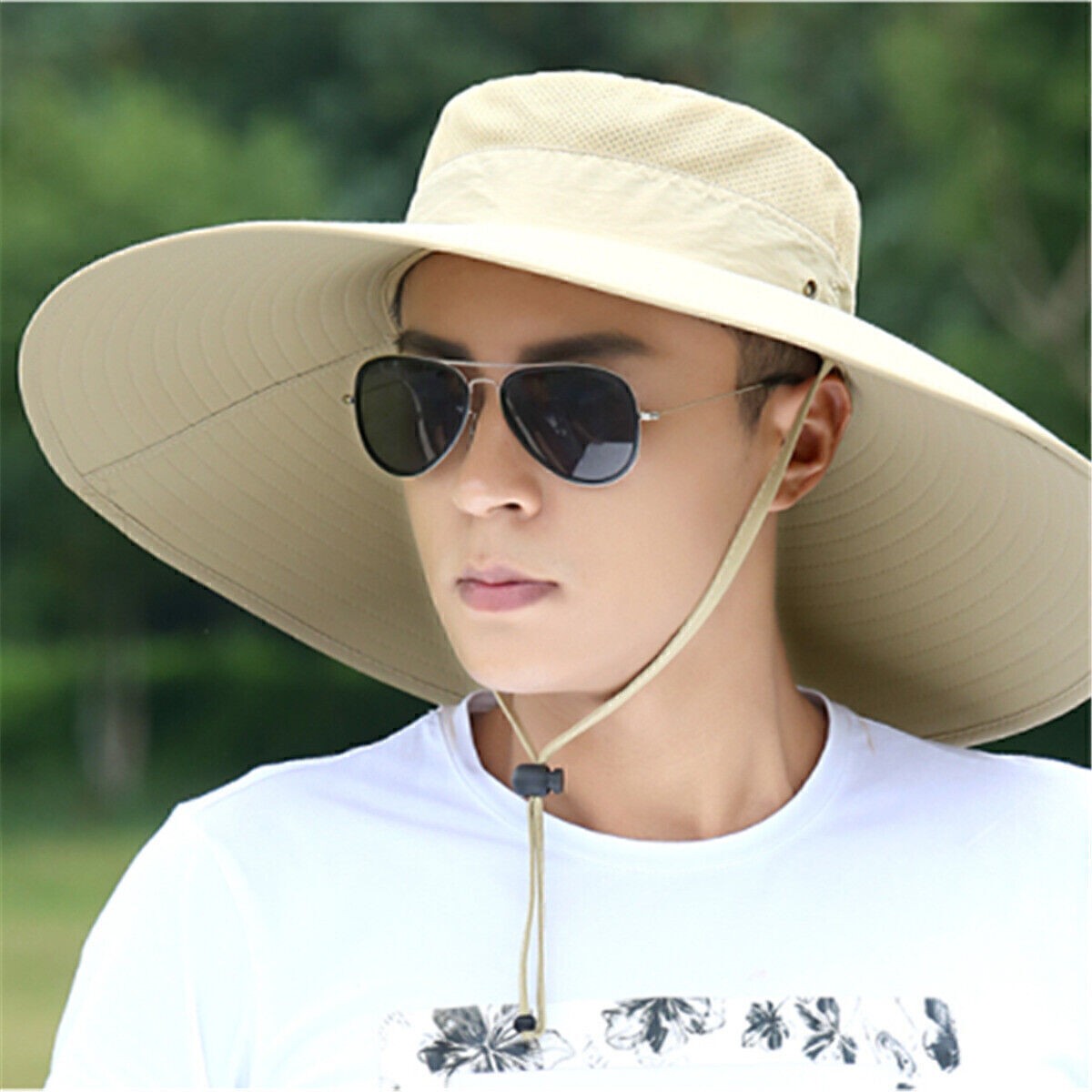 APL Cappello da sole outdoor uomo donna Bush boonie escursionismo pesca berretto grande largo S0Z5