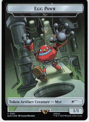 Egg Pawn - Myr Token (Rainbow Foil) Foil T Secret Lair Drop Series 2101 NM