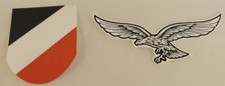 Abzeichen Decal f&uuml;r Stahlhelm  (Abziehbild Wasserl&ouml;&szlig;lich)