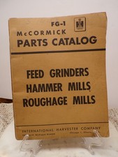 Catálogo de piezas IH McCormick 1953 amoladoras de alimentación-martillo-molinos de forraje 2-4 53-8B